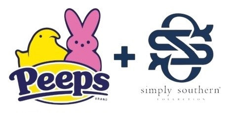 Peeps Stamps - Bunnies & Chick - Pink Bow & Stars - S26 - SS - Adult T-Shirt