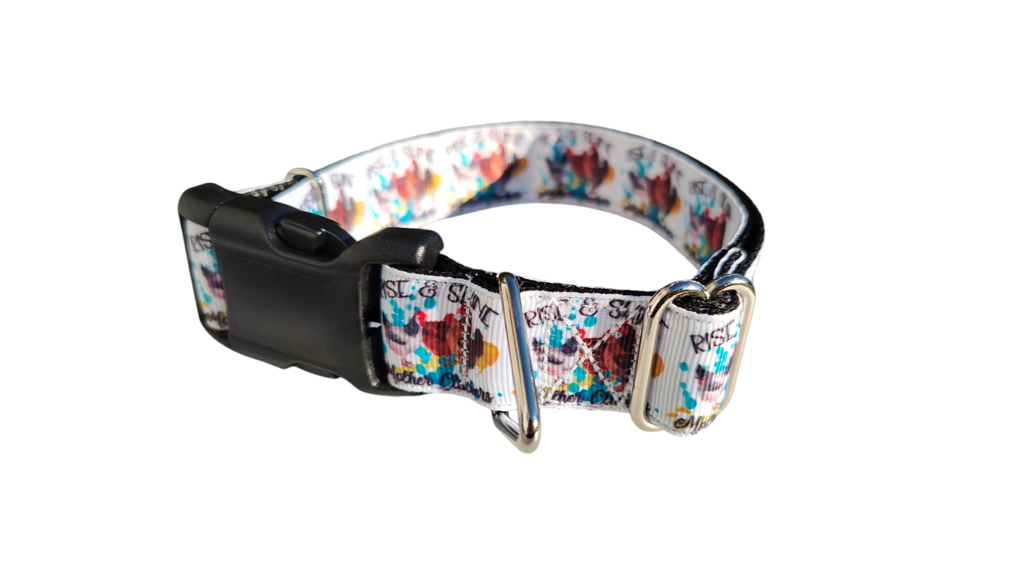 Mother Cluckers Chicken Nylon Dog Collar