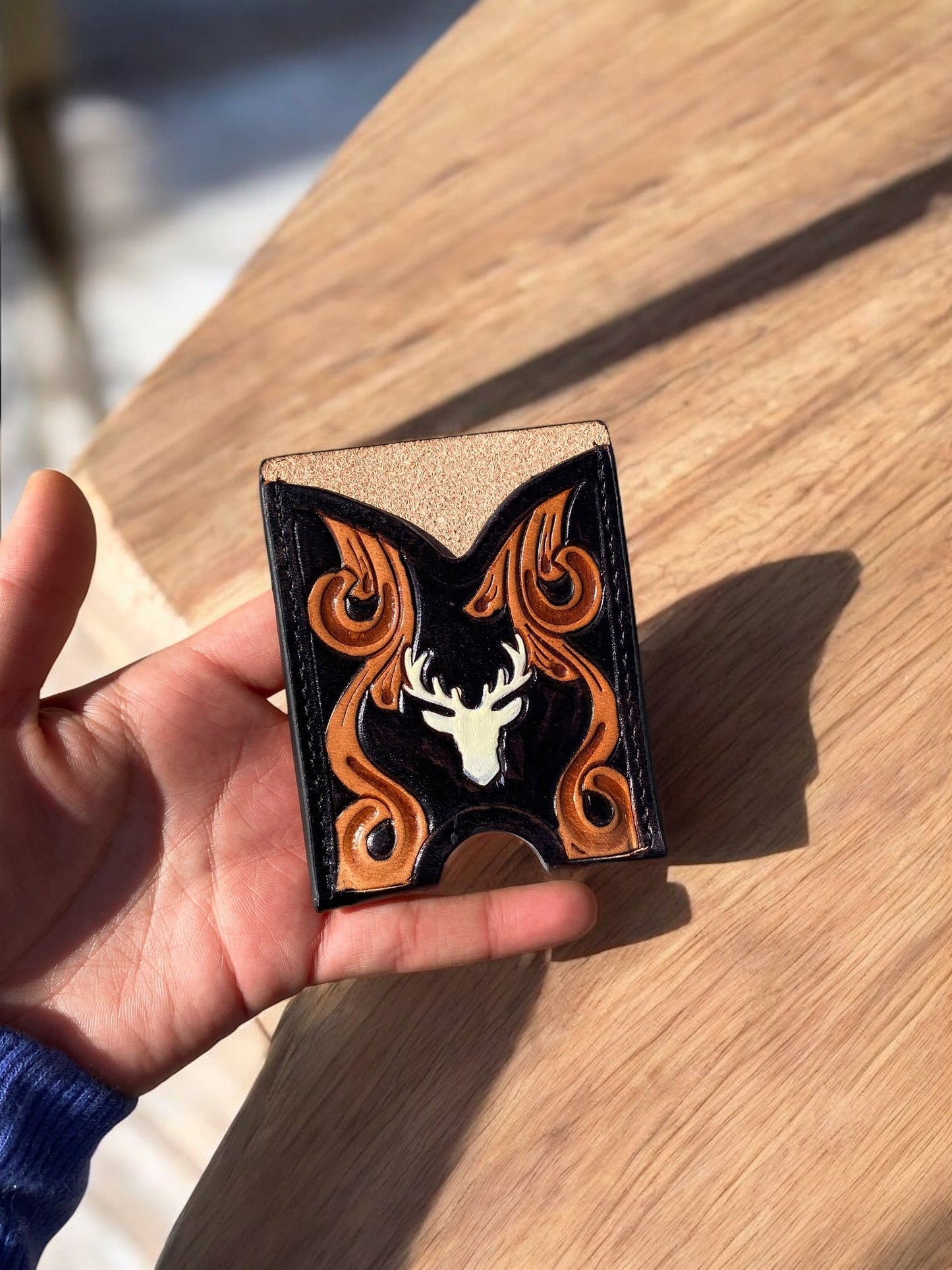 Mini Leather credit card wallet 