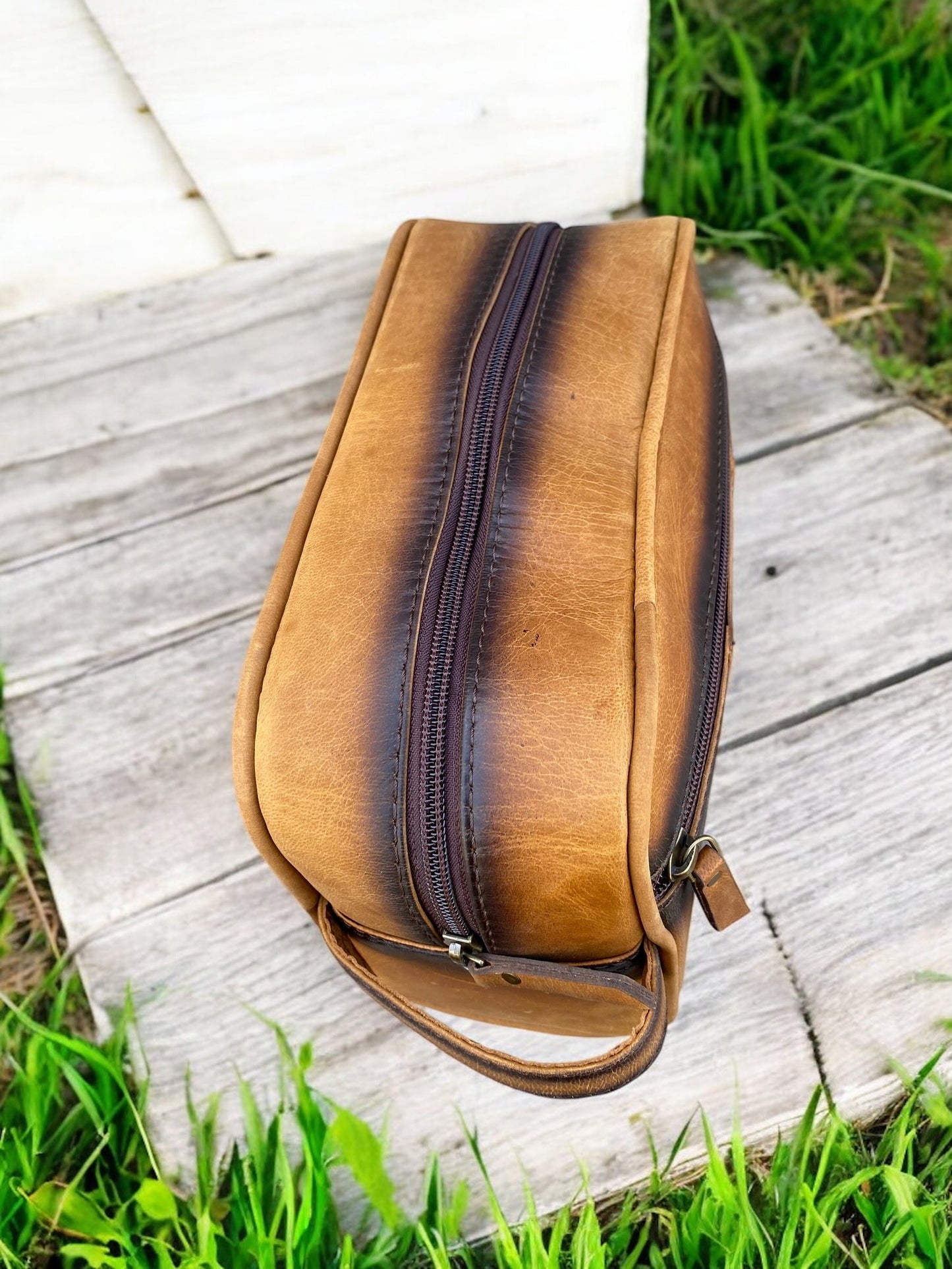 Genuine Leather Toiletry Bag
