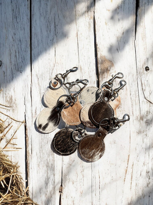 All Cowhide Keychains