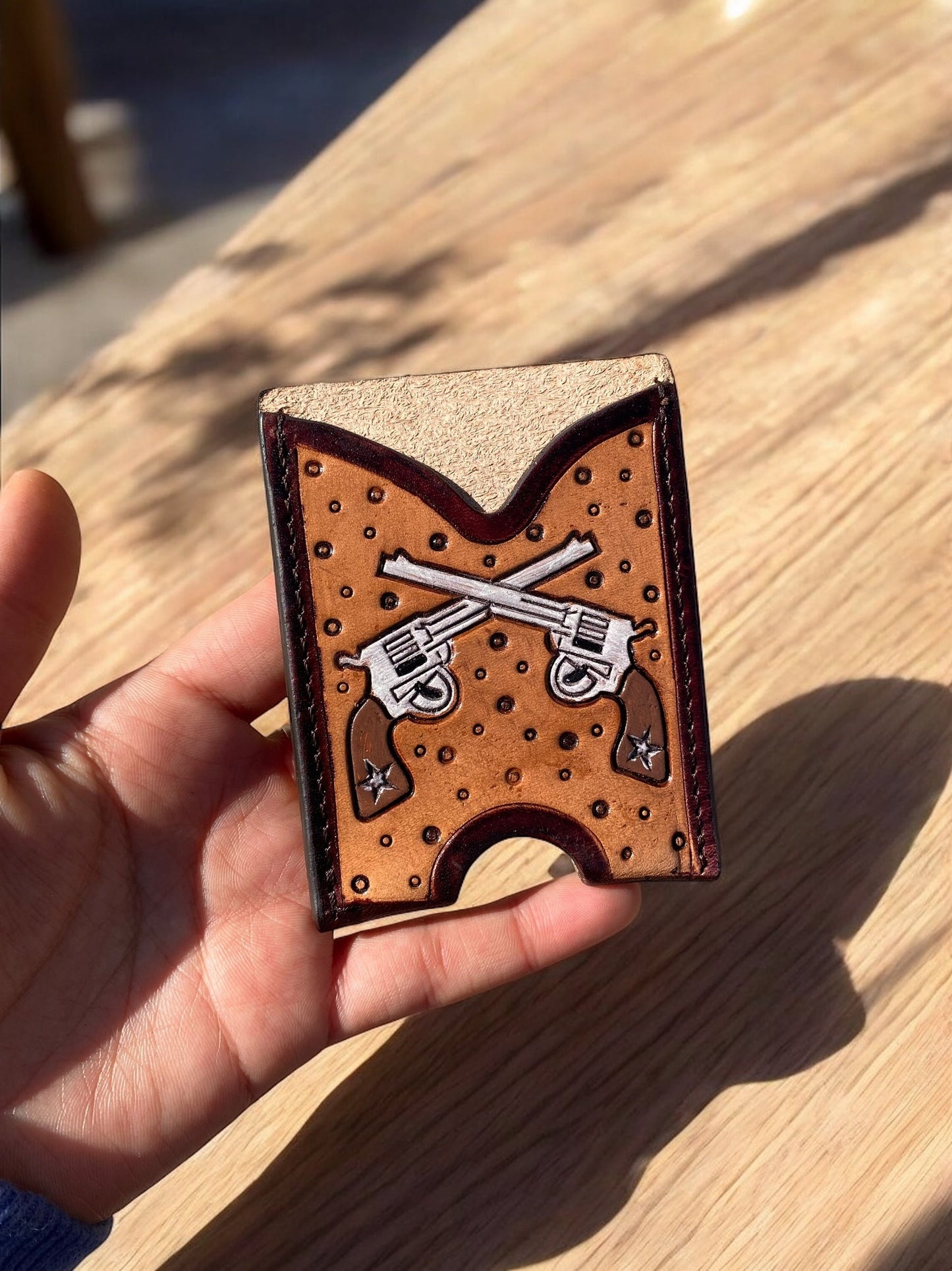 Mini Leather credit card wallet 