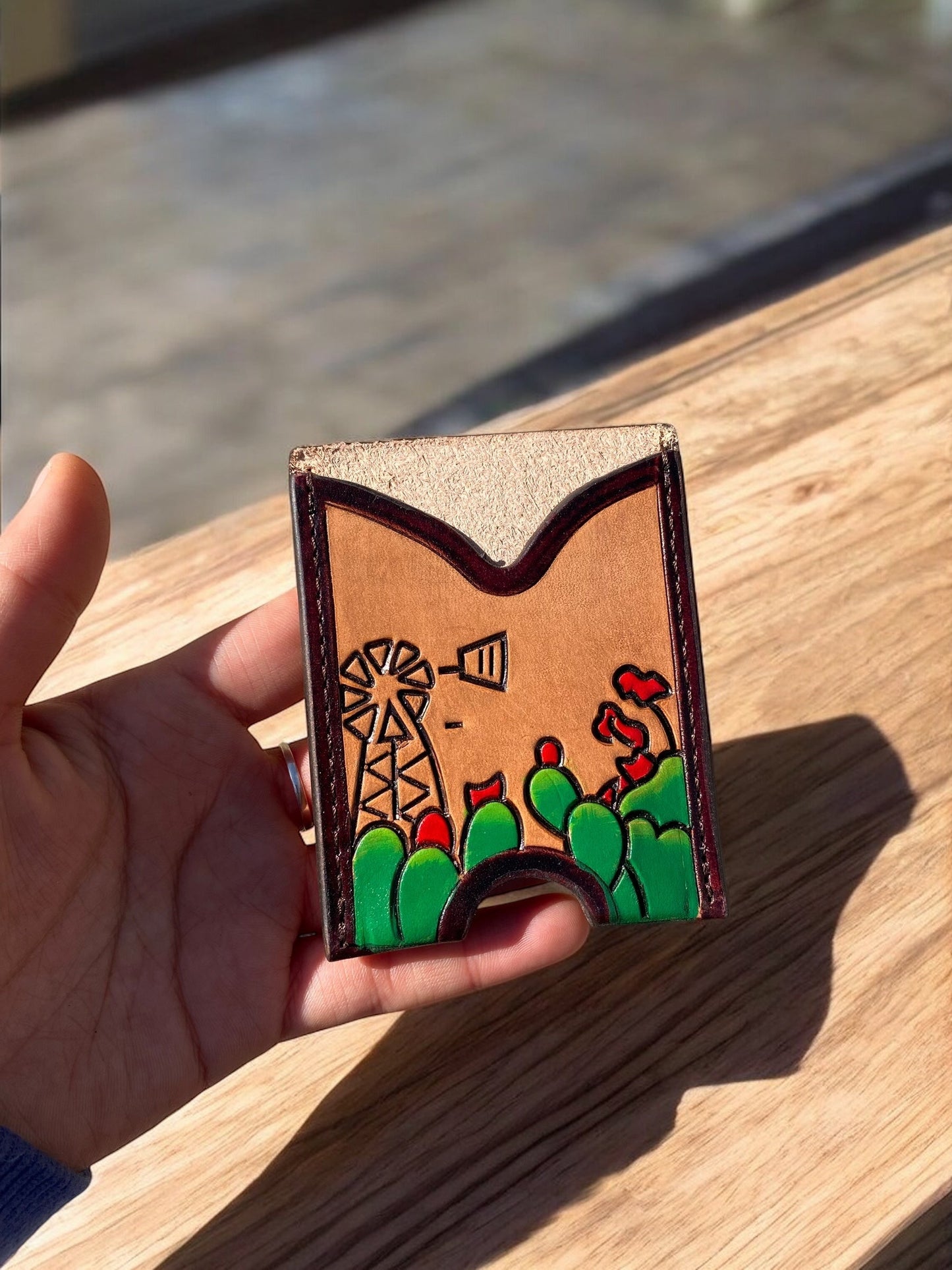 Mini Leather credit card wallet 