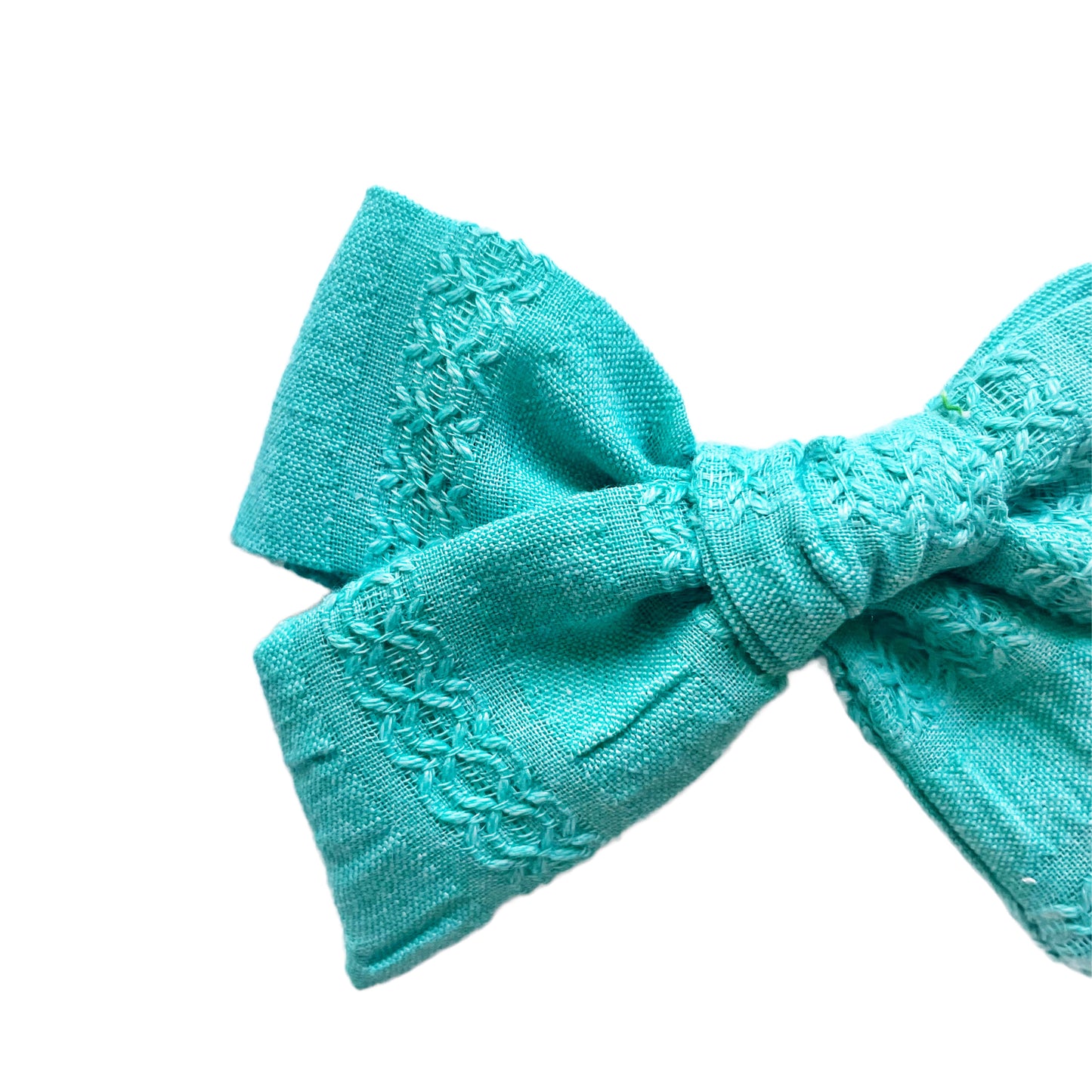Vintage Bright Seaform Dimity Roosevelt Bow