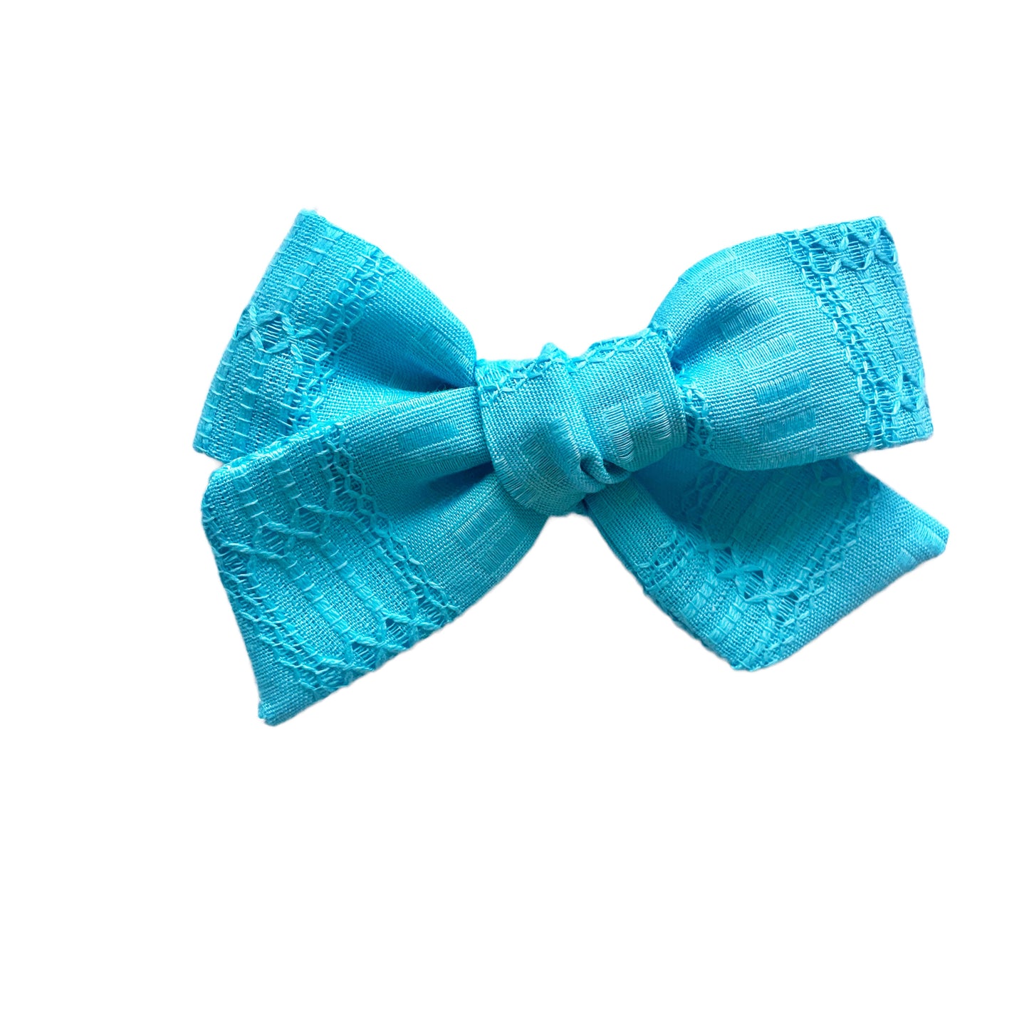 Vinage Bright Teal Dimity Roosevelt Bow
