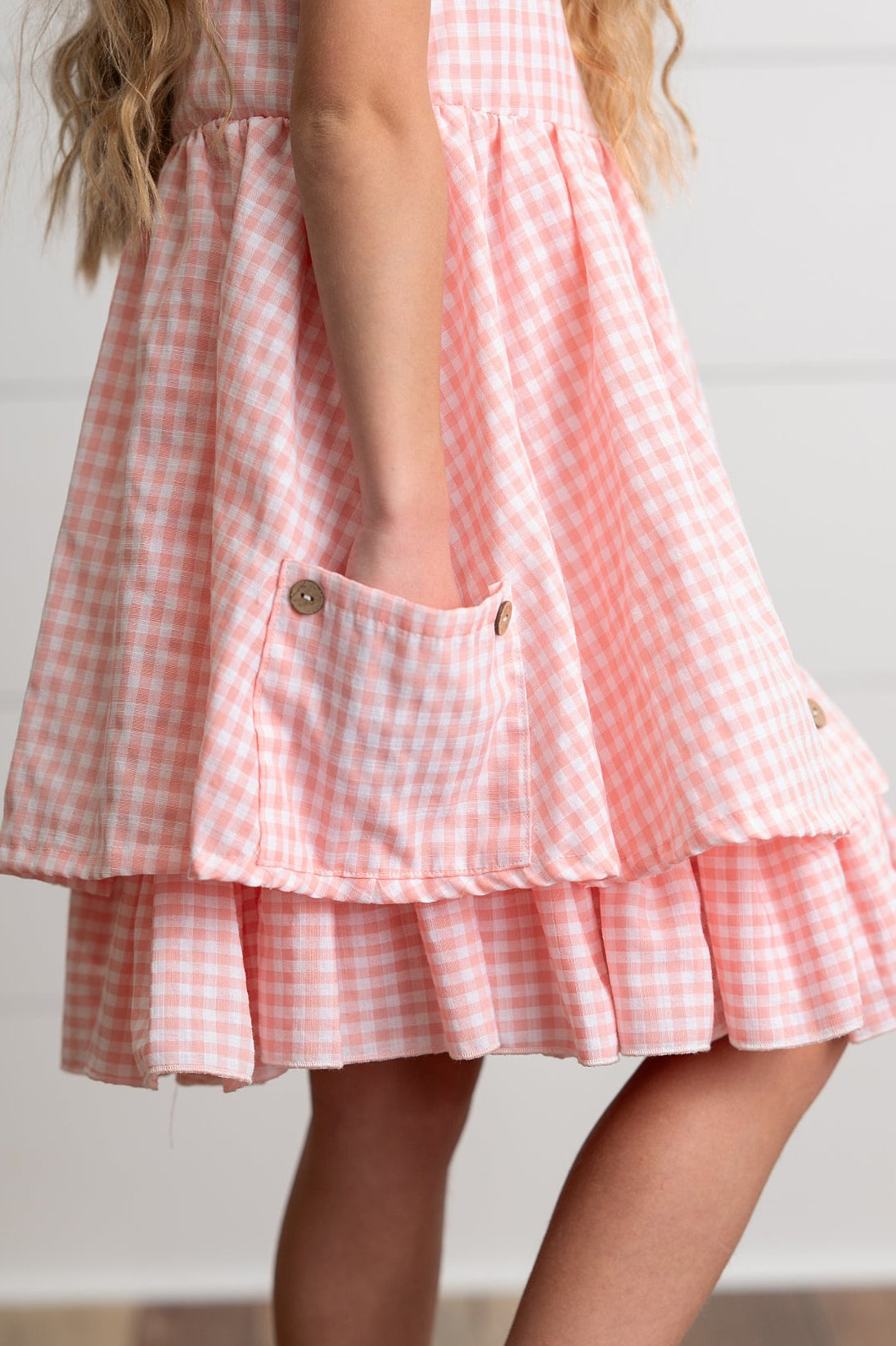 Brooke Pink Gingham Dress