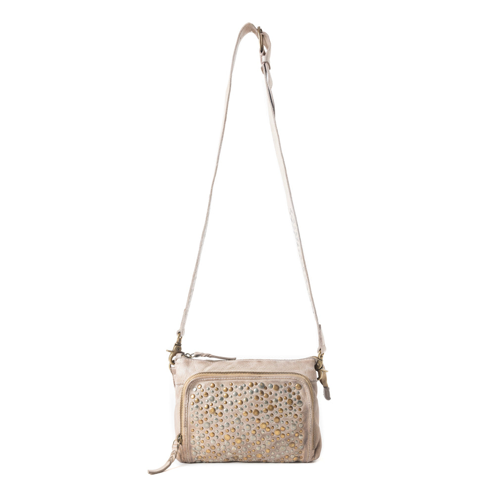 Mossveil Leather Bag in Beige