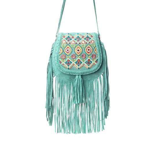 Myra Mojave Meadow Leather Bag in Dusty Jade