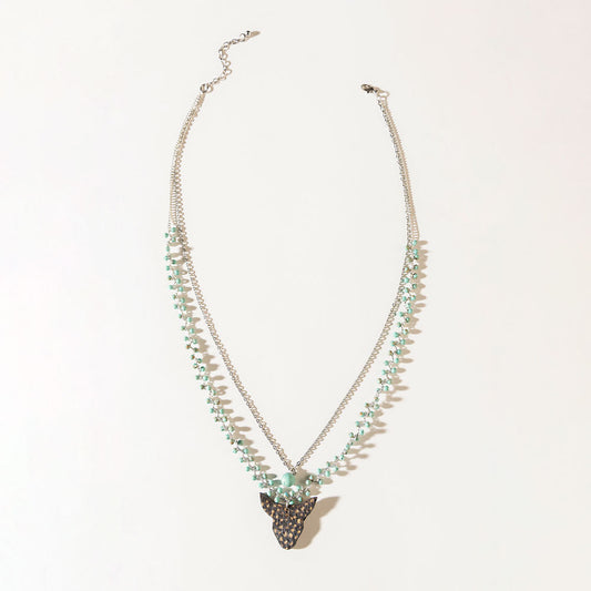 Spirit of the Plains Necklace in Moon Silver