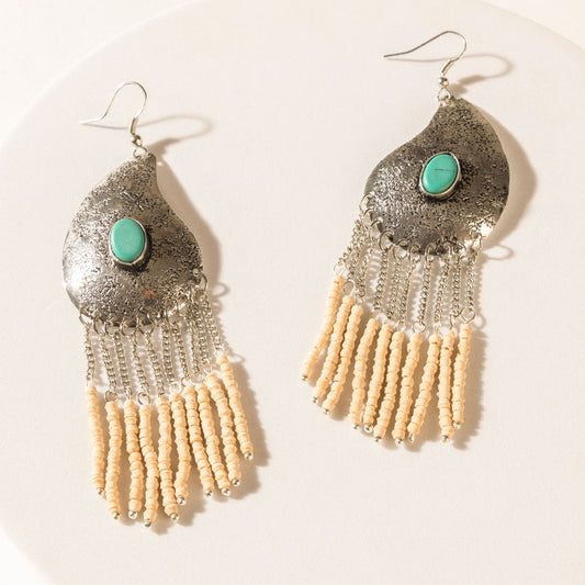 Myra Echoes of Santa Fe Earrings in Canyon Teal