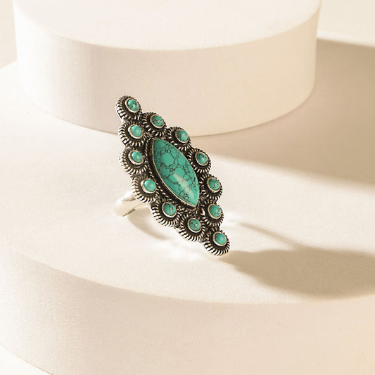 Myra The Oathkeeper Ring in Forged Teal