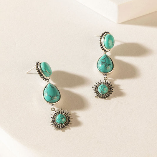 Myra Wildlight Spirit Earrings in Mirage Teal