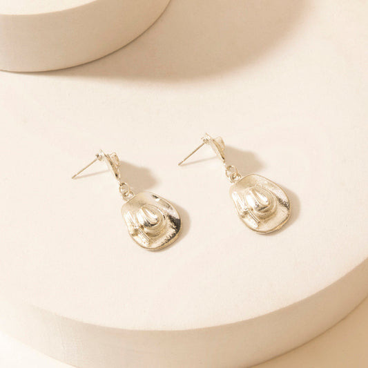 Myra Prairie Moon Earrings in Desert Steel