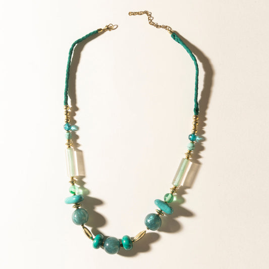 Myra Lagoon Mist Necklace in Spring Aqua