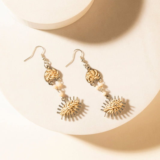 Myra Sunburst Trail Earrings in Prairie Gold