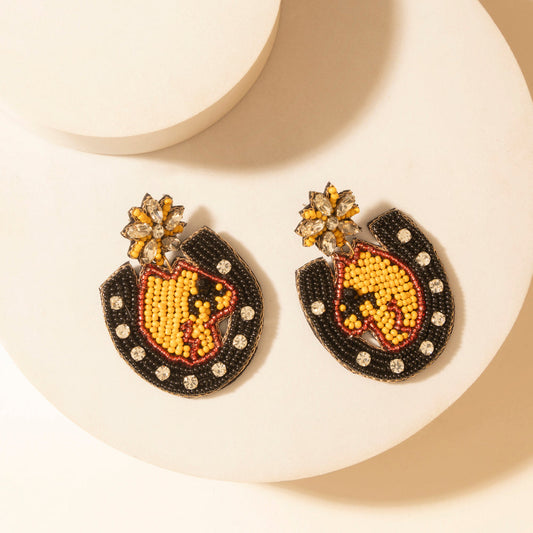 Myra Mascot Charm Earrings in Ember Spark