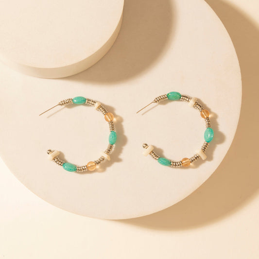Myra Campfire Creek Beaded Earrings in Glass Ember