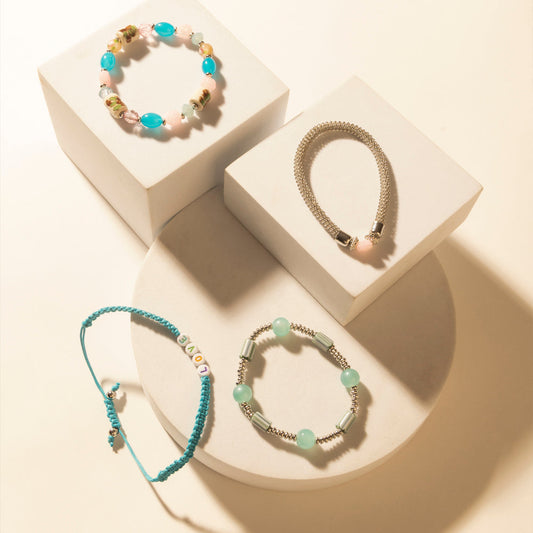 Myra Love Story Stack Bracelet in Lariat Blue