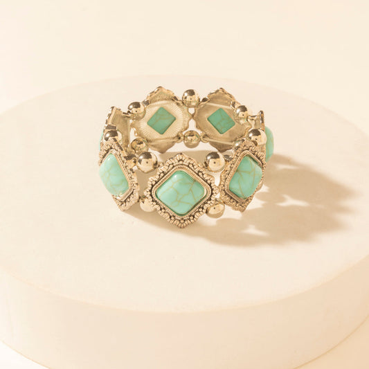 Myra Skystone Elastic Cuff in Creek Blue