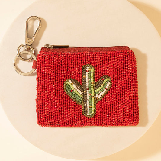 Myra Sonoran Cacti Bag Charm in Red Desert