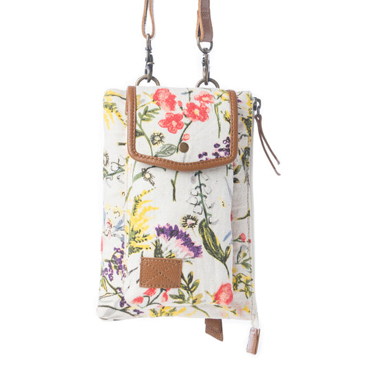 Myra FloralÃ©a Crossbody Bag with Phone Compartment in Orchid Glow
