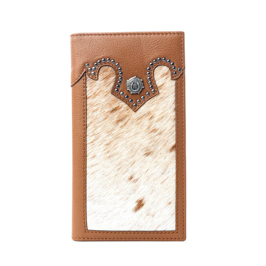 Myra Rustler's Pride Leather Wallet for Men in Wildhide Oak
