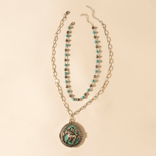 Myra The Lone Rider Chain in Turquoise