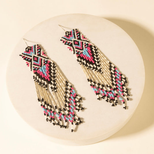 Myra Tidal treasure beaded earring in Ivory
