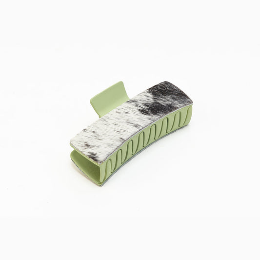 Myra Sage Yard Hairon Hair Clip in Ebony Moss