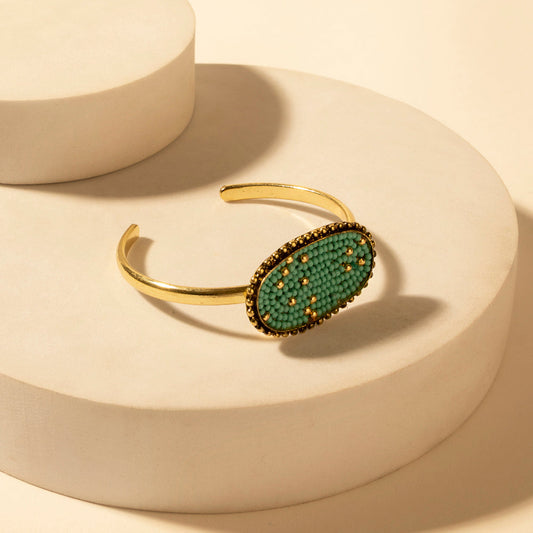 Myra Skycode Oval Cuff in Sonora Turquoise