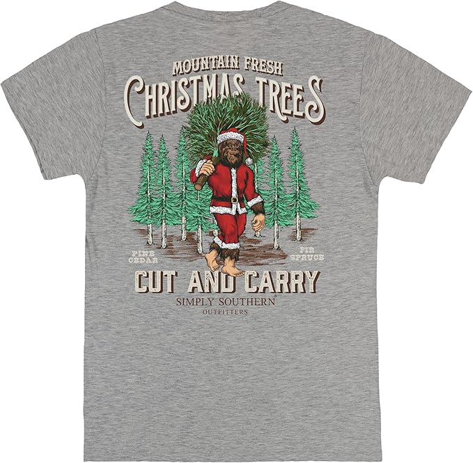 Mountain Fresh Christmas Trees Cut and Carry - Sasquatch - F24 - SS - Adult T-Shirt
