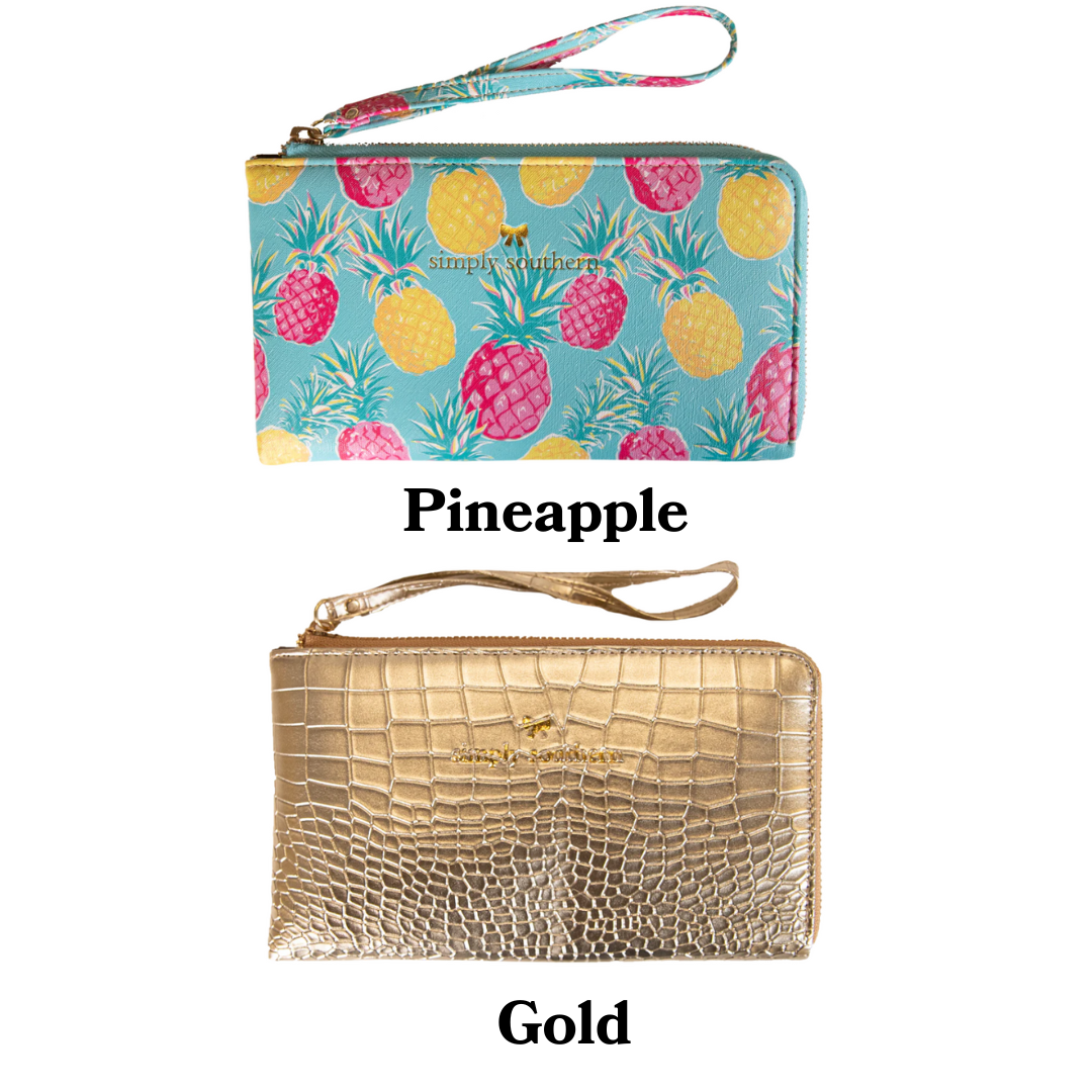 Leather Wristlet Wallet - S20 - Simply Southern