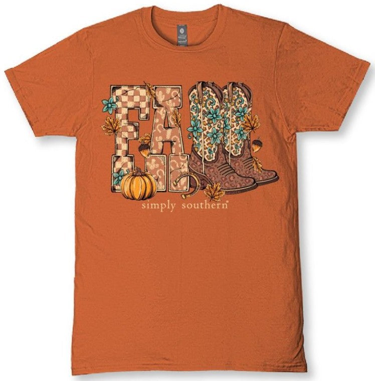 Fall - Cowboy Boots - Pumpkin - F26 - SS - YOUTH T-Shirt