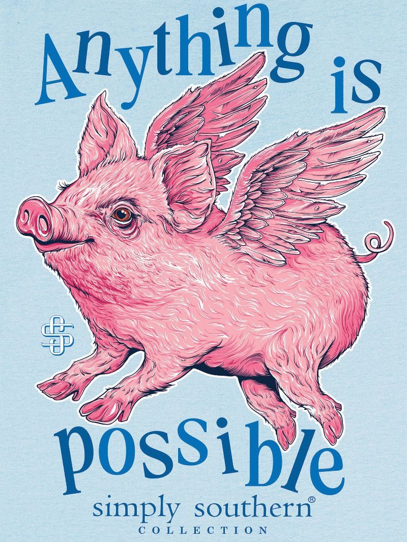 Anything is Possible - Pigs Can Fly - SS - S25 - YOUTH T-Shirt