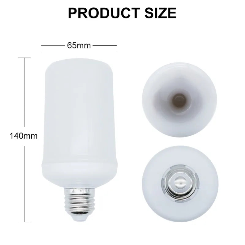 DecorBites™ LED Flame Light Bulb 4 Modes Party Flame Effect Light for KTV Festival Garden Decor