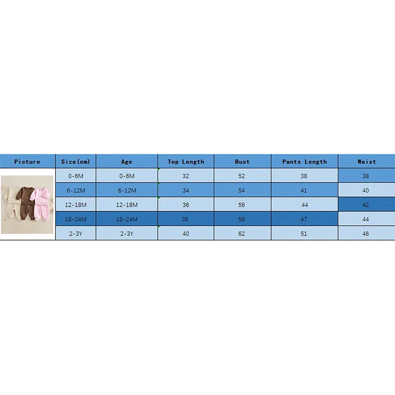 Baby Toddler Boys Girls 2Pcs Jogger Set Bear Pattern Long Sleeve Crewneck Top Long Pants Fall Outfit