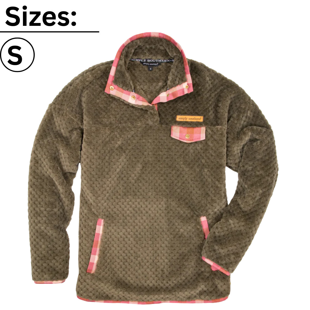 Simply Soft Sherpa Olive - Pullover - F21 - Simply Southern