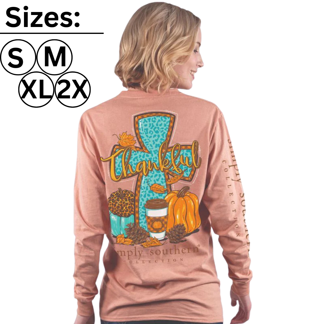Thankful - Fall Cross - SS - Adult Long Sleeve