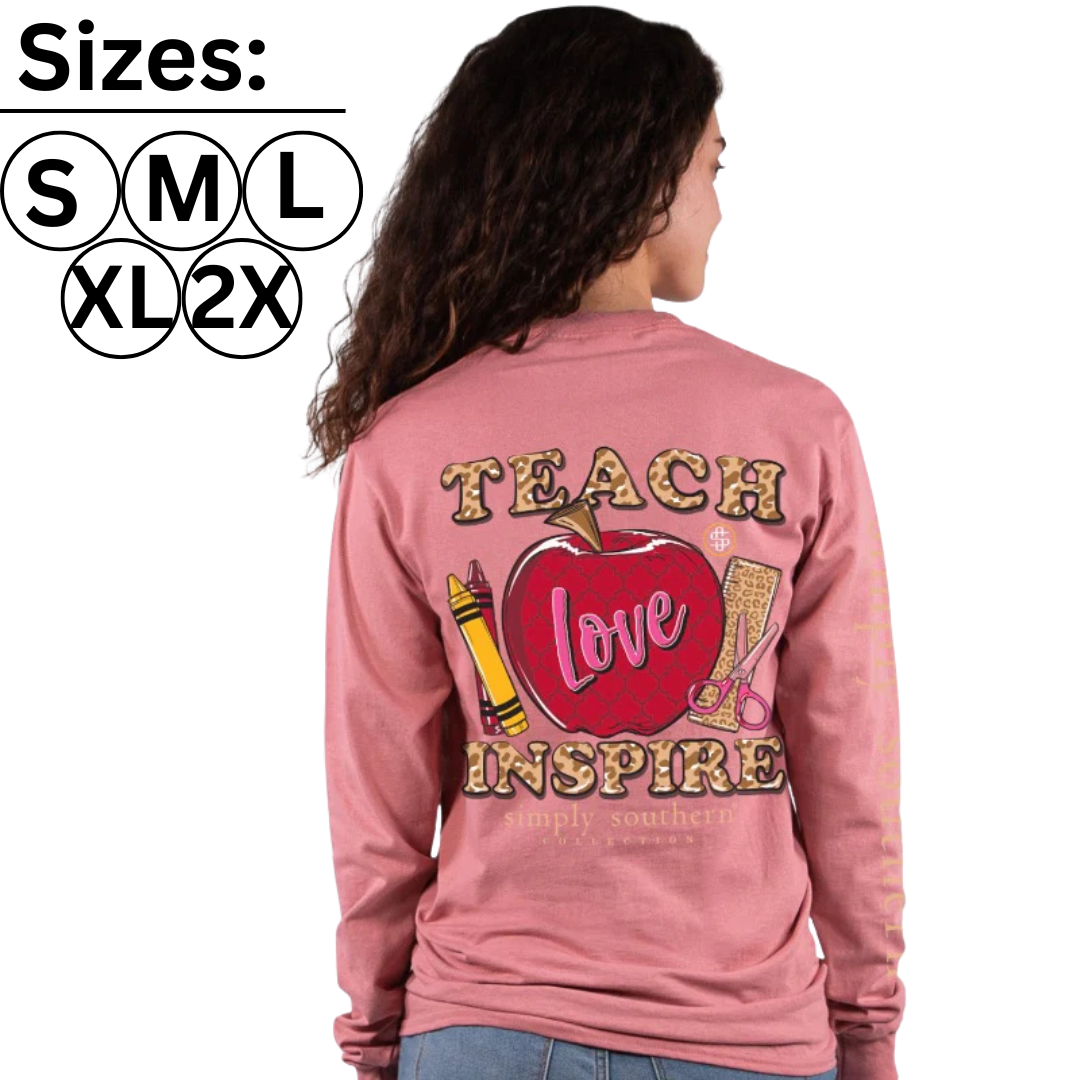 Teach Love Inspire - Teacher - SS - Adult Long Sleeve