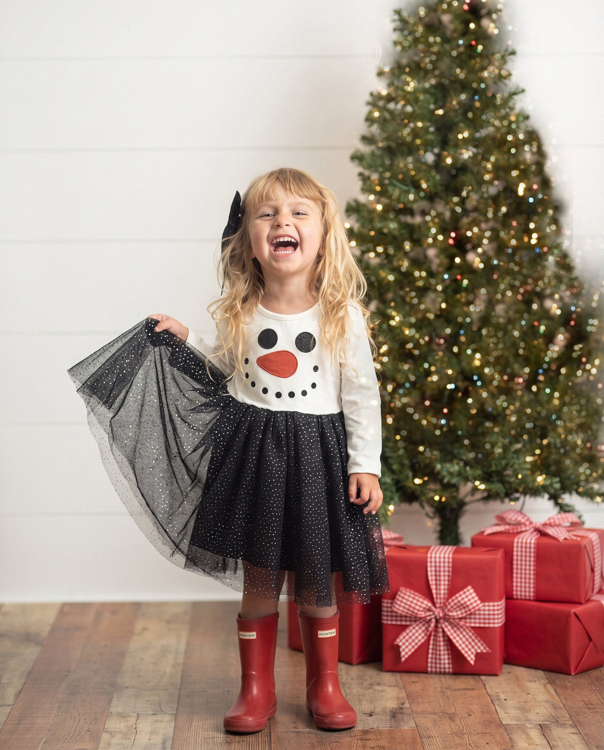 Snowman Sparkle Tulle Dress