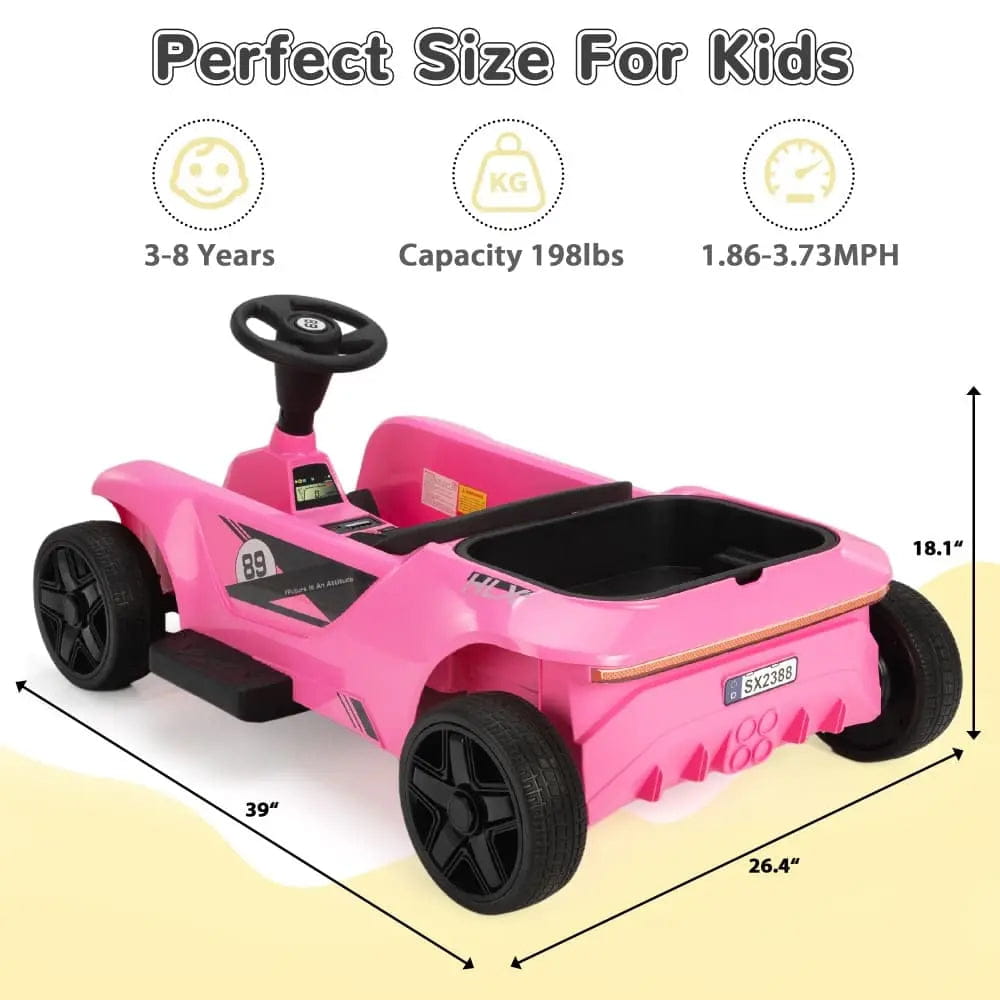 TOBBI 24V Electric 2-Seater Family Ride-On Car