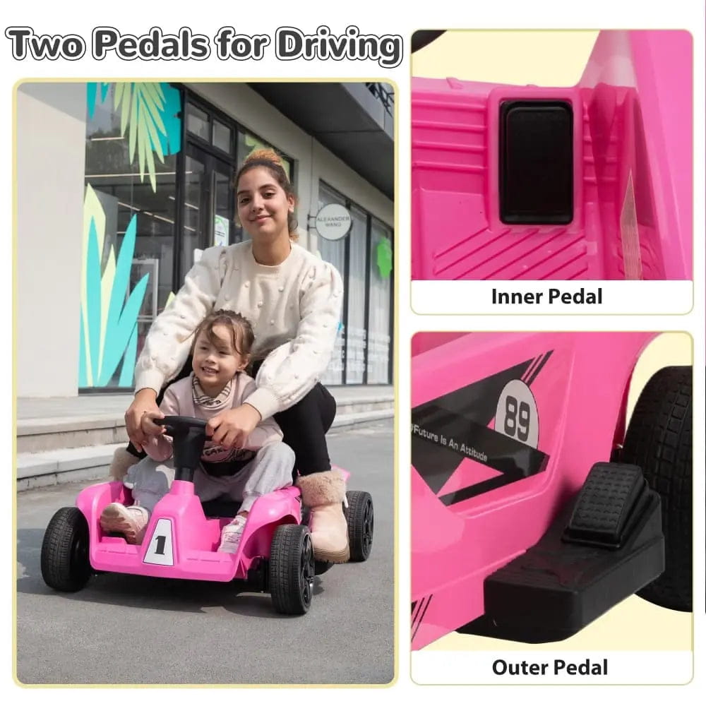 TOBBI 24V Electric 2-Seater Family Ride-On Car