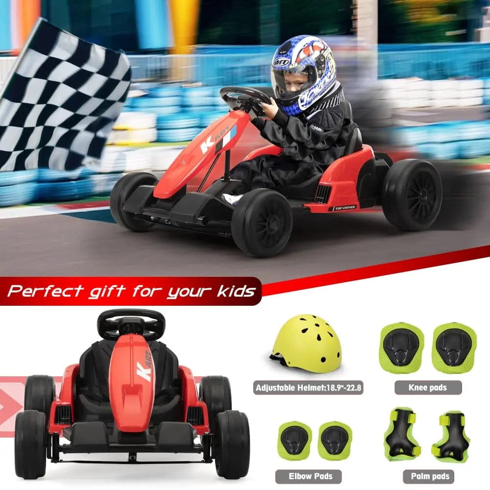 TOBBI 24V Electric Kids Drift Go Kart