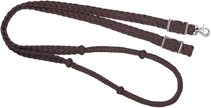 Tough-1 Deluxe Knotted Cord Roping Reins