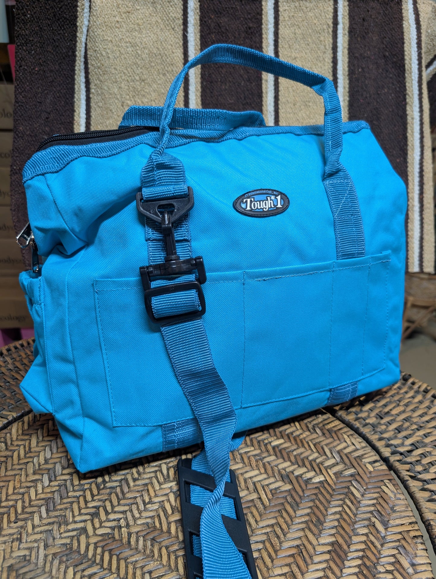 Tough1 Large Grooming Tote Bag – Zip Top Organizer for Shows, Barn & Travel
