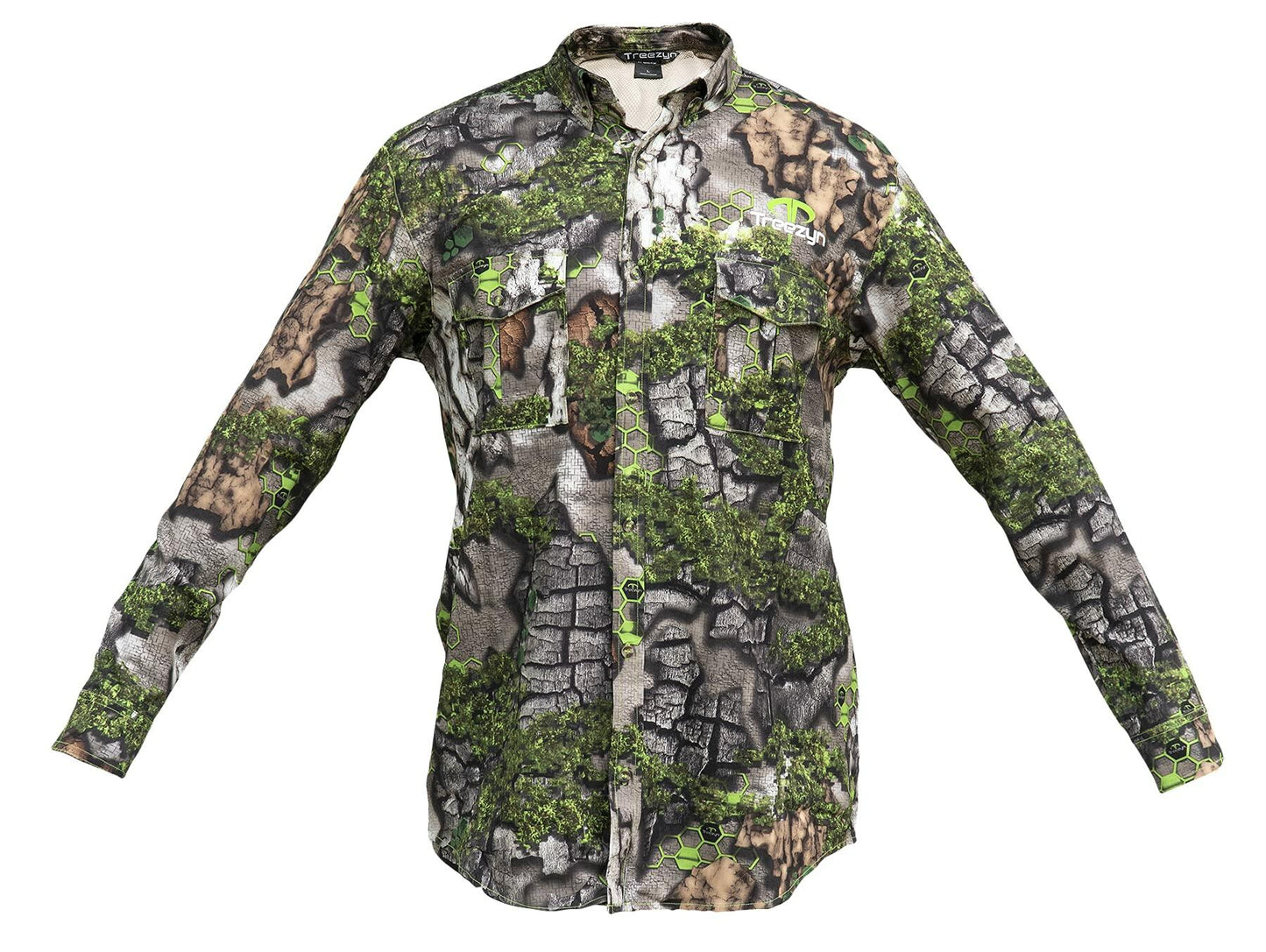 Final Clearance – TREEZYN Men’s Early SEEZYN Ultra Vent Oxford Dri-Fit Hunting Shirt | Lightweight, Breathable, Quick-Dry
