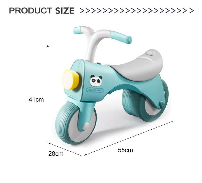 MyKids-USA 5-in-1 Musical Balance Bike – Wide Wheels, Lights & Anti-Rollover Safety.