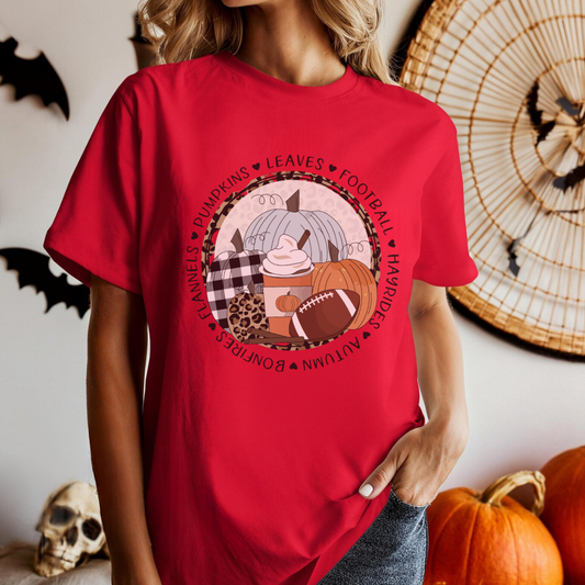 Pumpkin Football Tees