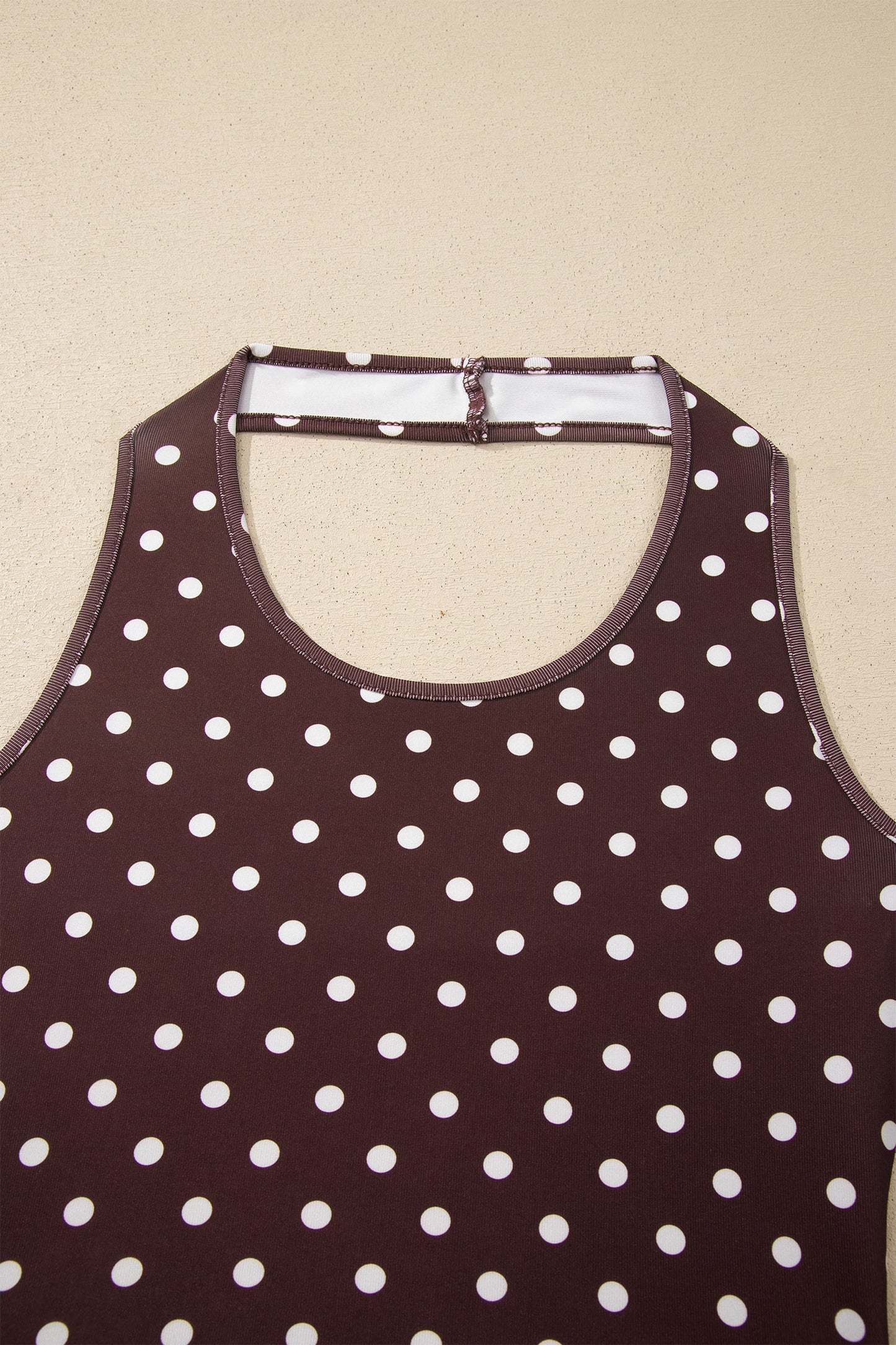 Polka Dot Halter Tank & Elastic Shorts Set