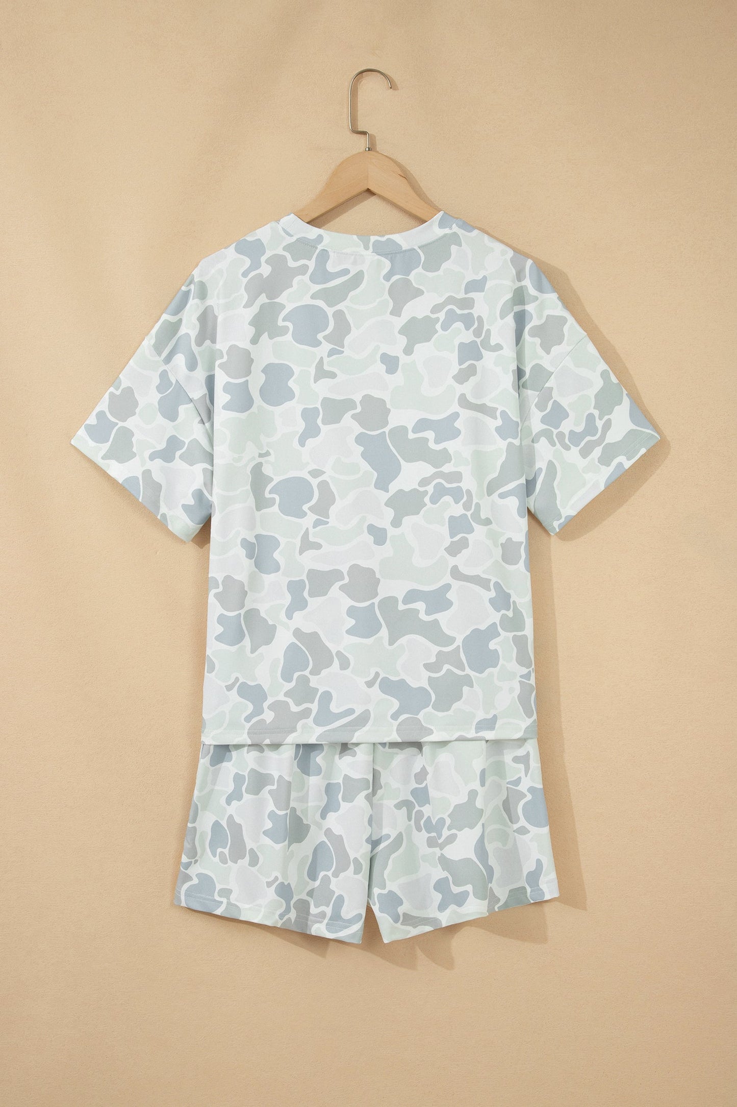 Camo Short Sleeve Tee & Drawstring Short Set